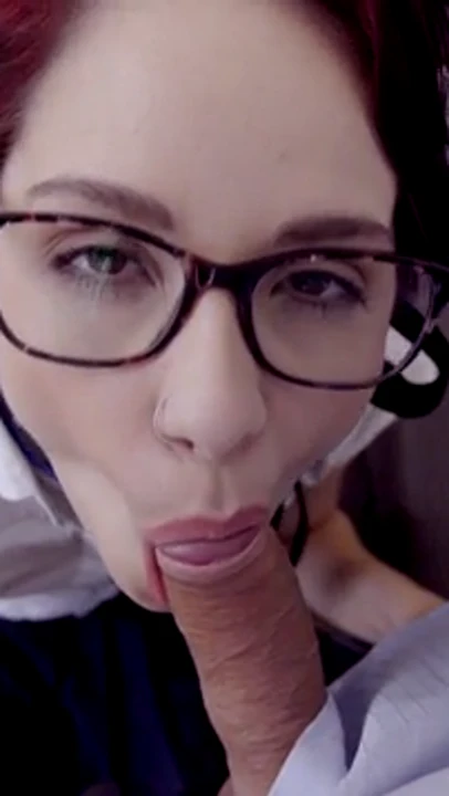 POV by schoolgirl on leash and collar